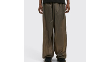Mens Nylon Windbreaker Straight Leg Track Cargo Pants with Multi Pockets for Men1
