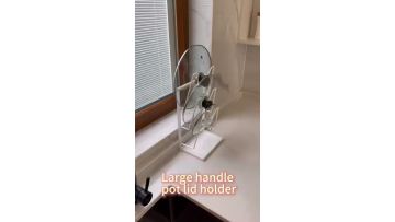 Large handle pot lid holder
