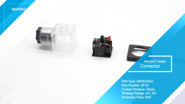 IP65 DIN43650A 2P+E MPM Solenoid Valve Coil Connec