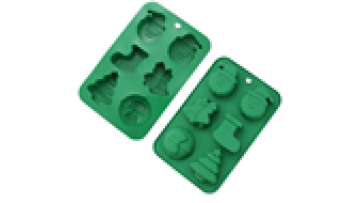 Manufacturers direct sales of silicone cake mold 6 even Christmas tree snowman gifts holiday DIY baking mold soap grinder1