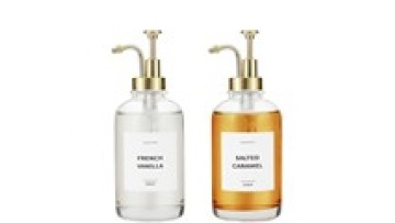 Coffee Syrup Dispensers for Coffee Bar Waterproof Labels Coffee Spoons for Bar Accessories Soap Dispenser1