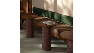 Factory direct price commercial furniture coffee shop I shape wood sectional restaurants booth  sofa bench leather1