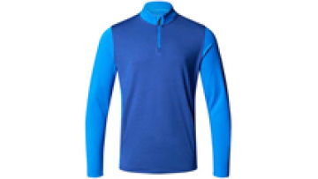Pique Fabric Mens Long Sleeve Zip Up Golf Polo Custom Fit Cotton Embroidery Shirt Men1