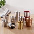 1Pc Stainless Steel Cups Kitchen Wine Beer Coffee Cup Whiskey Milk Mugs Outdoor Travel Camping Cup Drinkware 175/260/300/480ML