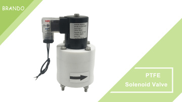 3/4'' Chemical Acid Alkali Resistant Anti Corrosion PTFE Solenoid Valve 24V 110V 220V