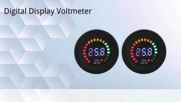12V 24V Marine Battery Capacity LED DC Digital Car Voltmeter Voltage Display Gauge for Car Boat RV Truck Motorcycle Camper1