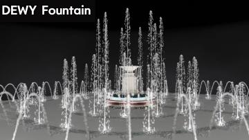 Outdoor plaza Laminar Fountain