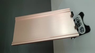 Aluminum back panel for mobile phones