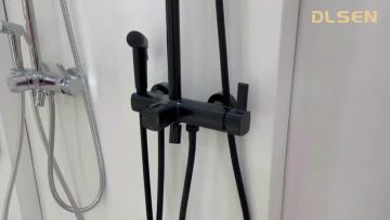 Black Shower Set