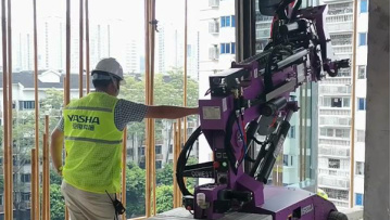 Smart Glass Installation robot replaces manual