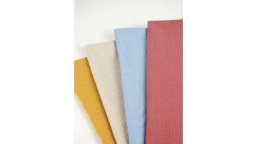 High Quality Cheap Soft Solid Polyester Spandex 4-way Stretch Knit Rib Fabric For Activewear1