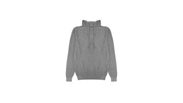 Men's Knitted Cotton Textured Thread Hoodie