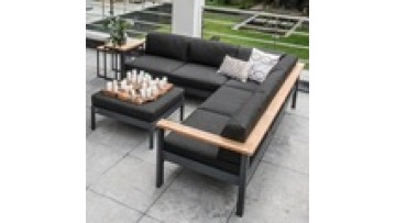 furniture modern style new design High density sponge Metal  Aluminum alloy  Waterproof  Hotel villa Patio Garden Outdoor sofa1