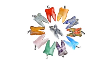 tooth & teeth Stone Pendant for making SP1656S 