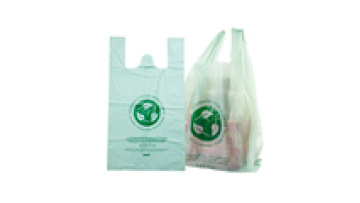 Custom Eco-Friendly Compostable Cornstarch PLA PBAT Biodegradable T-Shirt and Shopping Bags1