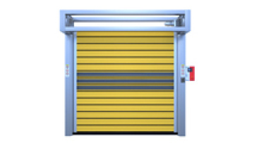 manufacture aluminum hard fast high speed spiral door for clean room1