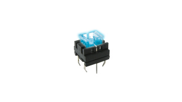 Tact switch with led
