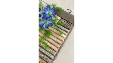 Waffle Pattern Melange Chenille Fabric for Sofa
