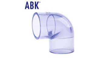 ANSI Standard 2 to 6 Inch Transparent 90 Degree Elbow Clear Pipe Fitting PVC1
