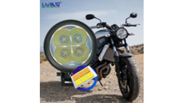 Wholesale 12V Dual Color Driving Fog Projector Lens 14W LED Motor Auxiliary Mini Spotlight Led Motorcycle Work Lamp1