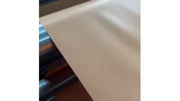 Livite 490g beige PVC coated liners tent materials for camping is in production.