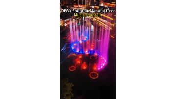 Outdoor large-scale musical fountain