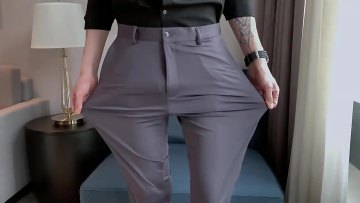 Fashion Apparel Clothing Man Custom Business Polyester Men Dress Suit Pants Long Mens Pants1