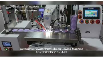 Automatic Powder Puff Ribbon Sewing Machine