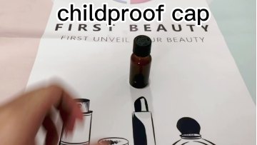 Plastic Child Resistant Cap With Bottle