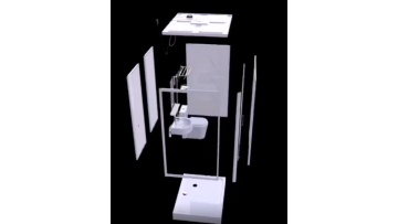 All-in-one bathroom 3D display effect