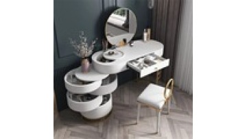 Bedroom Furniture Led Light new design White Color Optional Storage Dresser Makeup Vanity Dressing Table With LED1