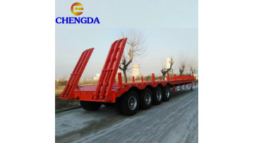 4 axle lowbed semi trailer