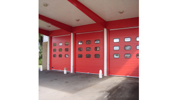 Firehouse overhead sectional door