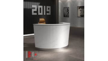 White Cylinder Small Round Desk for Retail Store Dental Desk with Counter Dental Clinic Reception Desk Beauty Salon1