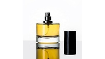 Wholesale 50ml Custom Logo Transparent Cylindrical Glass Perfume Bottles Spray Bottle with Lid1