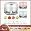 Electric Garlic Masher Sturdy Durable Mini Crusher Chopper USB Charging For Crushed Garlic Crushed Ginger Crushed Fresh Chili