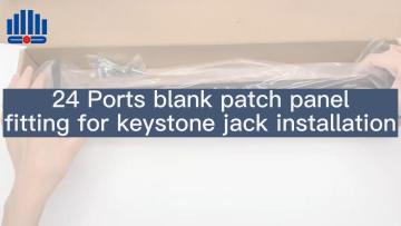24 Ports blank patch panel
