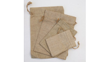 Jute Burlap Drawstring Gift Bags - Wedding & Party Favor Pouches1