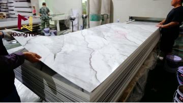 pvc uv marble sheet wall panel indoor