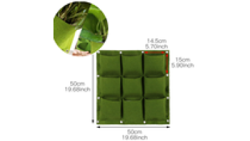 Hanging Planting Bags 9 Pockets Hanging Vertical Wall Planter Wall Mounted Outdoor Indoor Flower Container Planting Bags1