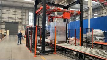 High speed ring type fully automatic pallet wrapping machine