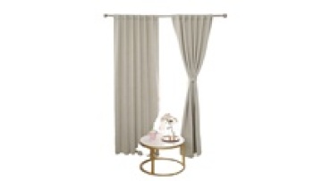 Beige Keep Warm Rancho Sliding Door Curtains Wide Blackout Curtains1