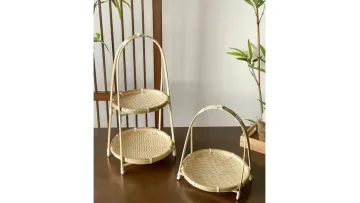 Hand-Woven Bamboo Basket Gift Box Handbag Storage Basket Carrying Basket Zongzi Packaging Bamboo Basket1