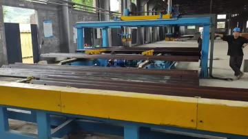 unloading of galvanized panels