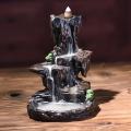 Harz Mountain Form Smoke Water Fall Backflow Incense Burner Incense Holder Decor Aroma Furnace Aromatic House Office Craft