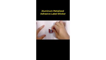 matte silver aluminum void label can be customized