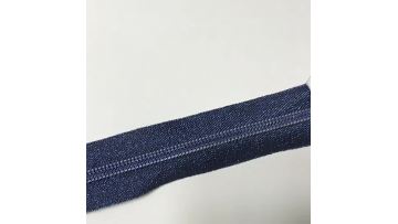 Blue nylon zipper tape roll