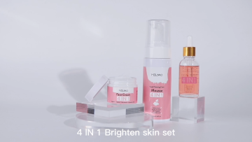 Hot selling Private label Natural organic Acne Remover Deep Cleansing Anti Aging White Lightening 4-in-1 face care set1