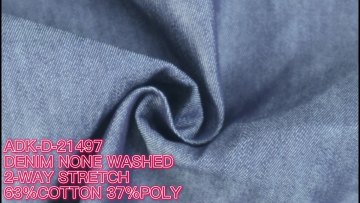 Cheap Price  textiles woven Stretch Indigo Blue cotton polyester Denim Fabric For Jeans1