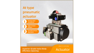 AT Aluminum Pneumatic Actuator Real Demo: Double-Acting Valve Drive for Ball & Butterfly Valves